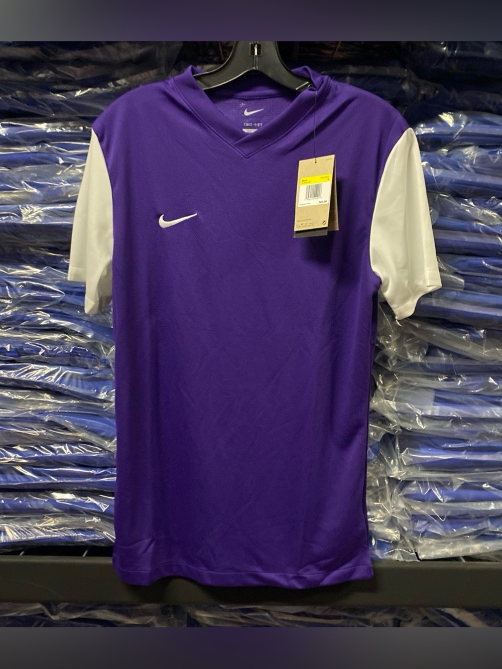 Nike Dri-FIT Men’s Tiempo Premier II Soccer Jersey Purple Small NWT DH8044-547